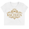 Bachata Gold White Crop Tee