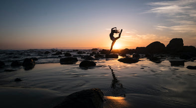 healthy dancer at sunset sea health benefits of dancing
