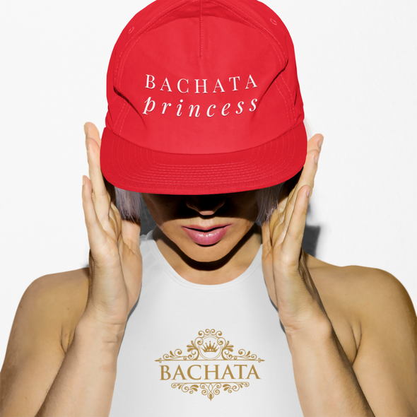 Bachata Princess White Snapback Cap