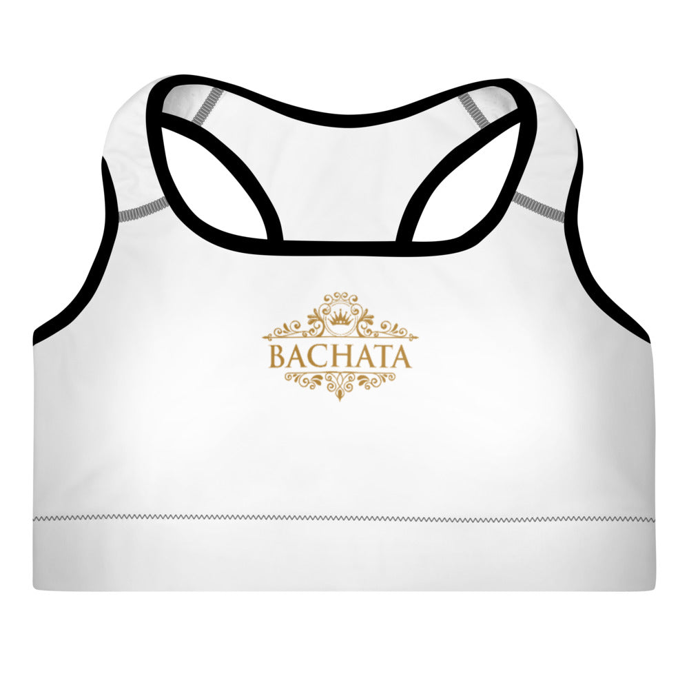 Bachata Gold Padded Sports Bra│Infinity Dance Clothing