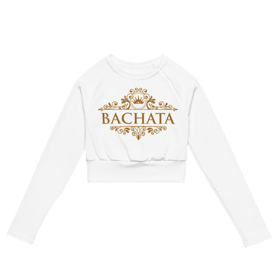 Bachata Gold Long-Sleeve Crop Top