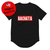 Bachata Black Men's Curved Hem Tee