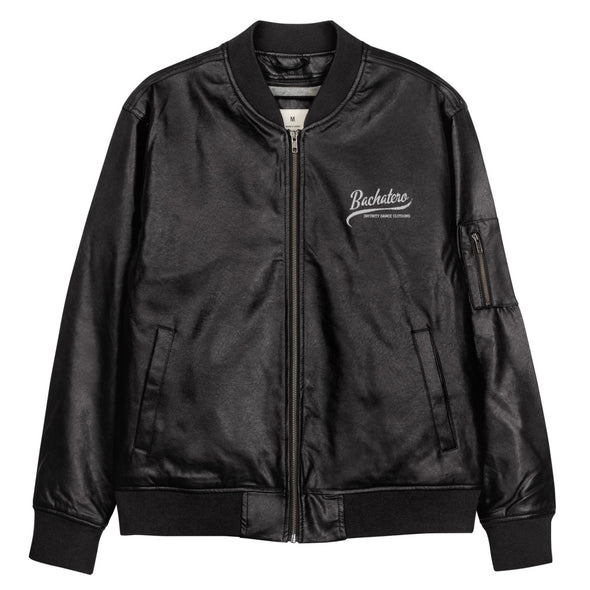 Bachatero Leather Bomber Jacket