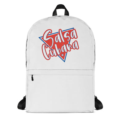 salsa cubana white backpack