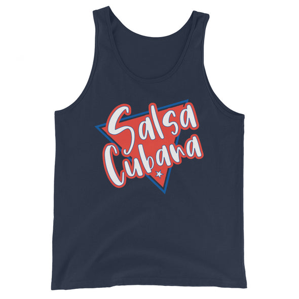 Salsa Cubana Dark Men's Tank Top-Tank Tops-Infinity Dance Clothing